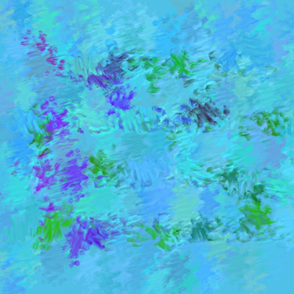 Generative Image: Shades of Blue, Green, and Purple